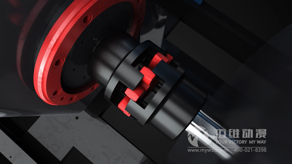 双螺杆压缩机三维动画 双螺杆压缩机三维动画