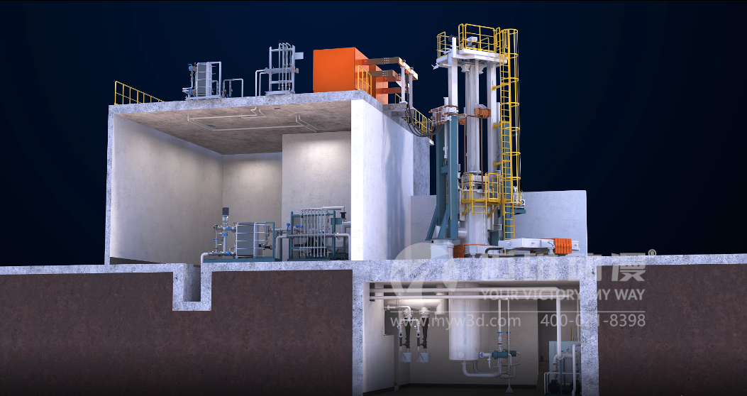 真空自耗-特钢冶炼工艺三维动画(图1) 真空自耗-特钢冶炼工艺三维动画(图1)