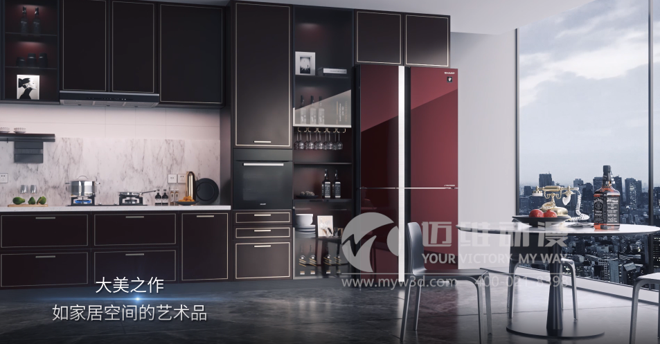 夏普冰箱产品动画(图1) 夏普冰箱产品动画(图1)