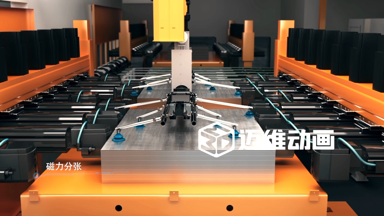 卷板线生产线三维动画(图4) 卷板线生产线三维动画(图4)