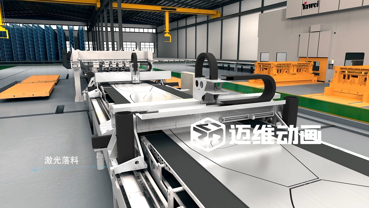 卷板线生产线三维动画(图4) 卷板线生产线三维动画(图4)